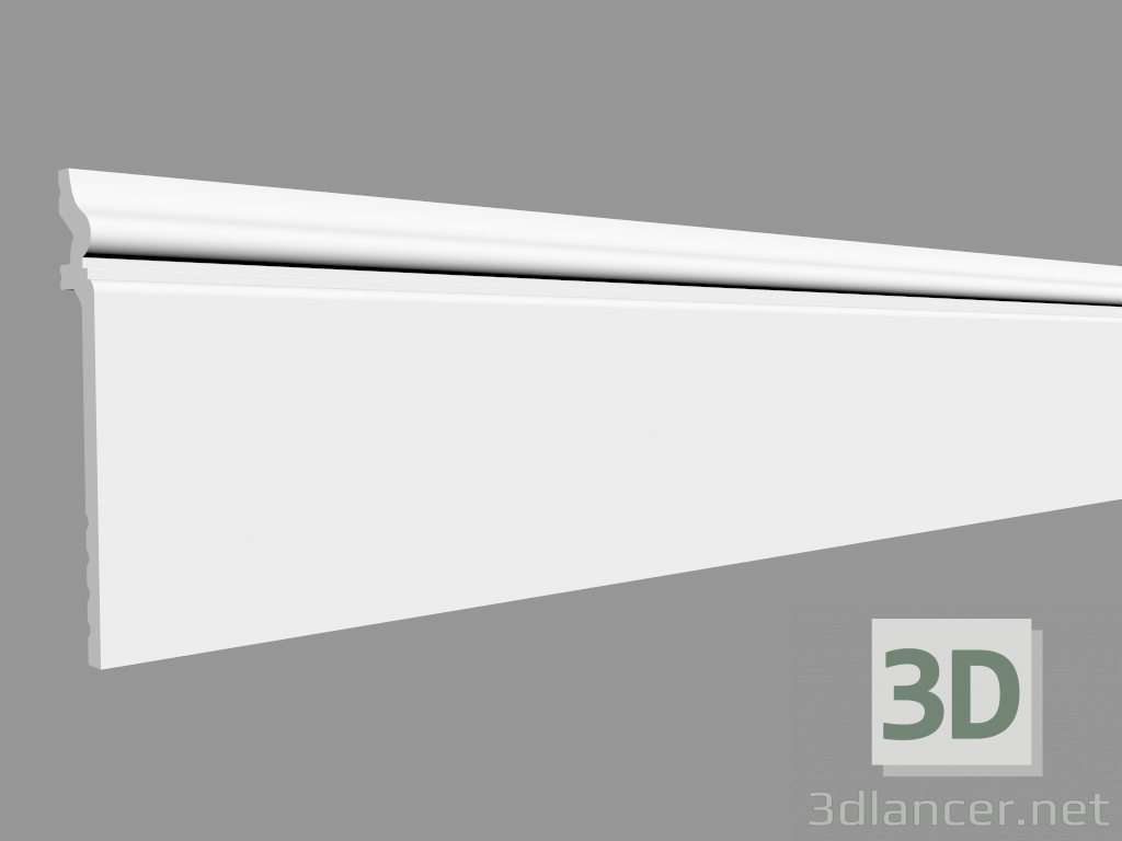 3d model Plinth SX186 - CONTORNO (200 x 13.8 x 2 cm) - vista previa