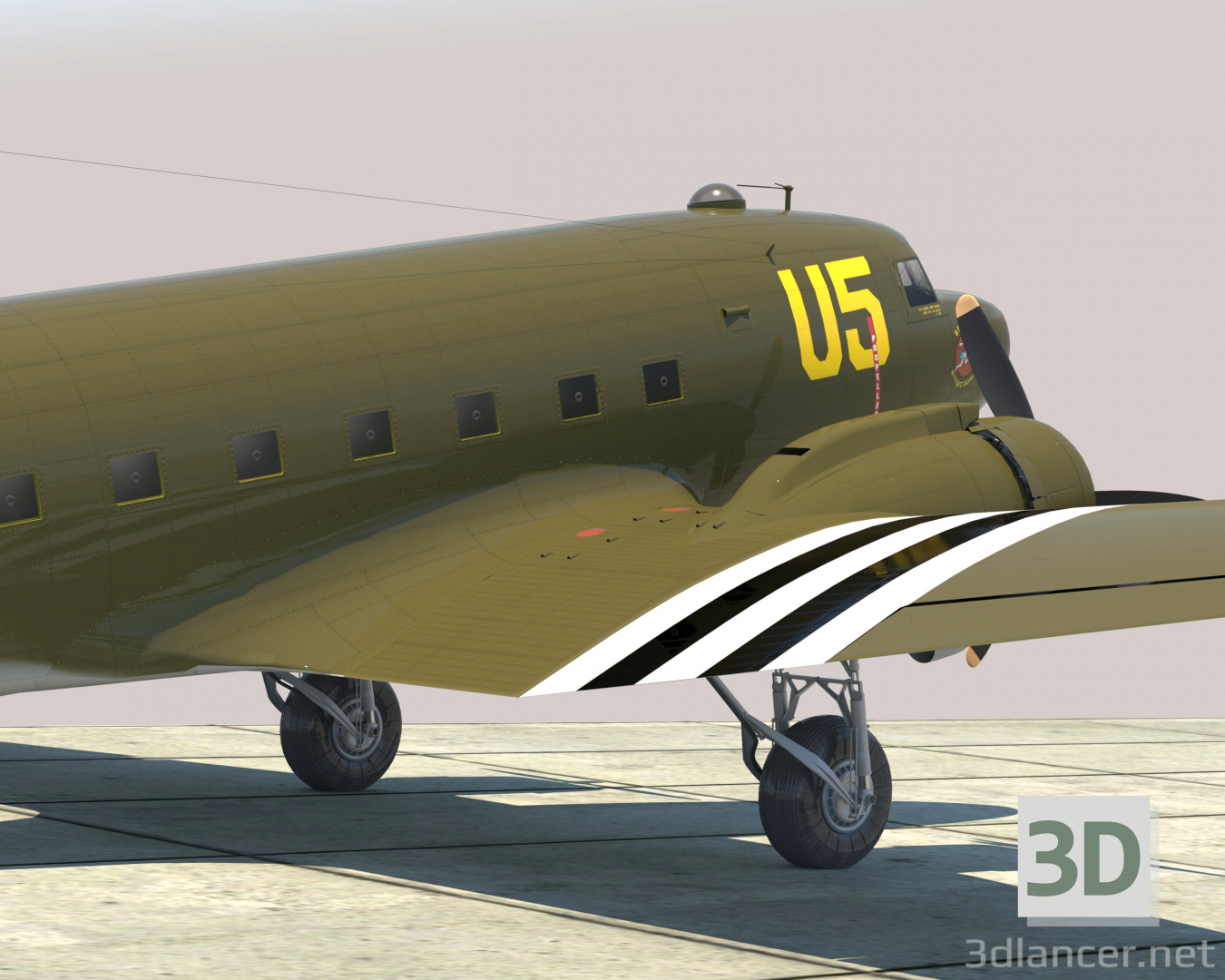 3d C-47 «Скайтрейн» модель купити - зображення