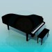 3 डी मॉडल ग्रांड पियानो - पूर्वावलोकन