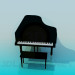 3D modeli Kuyruklu piyano - önizleme