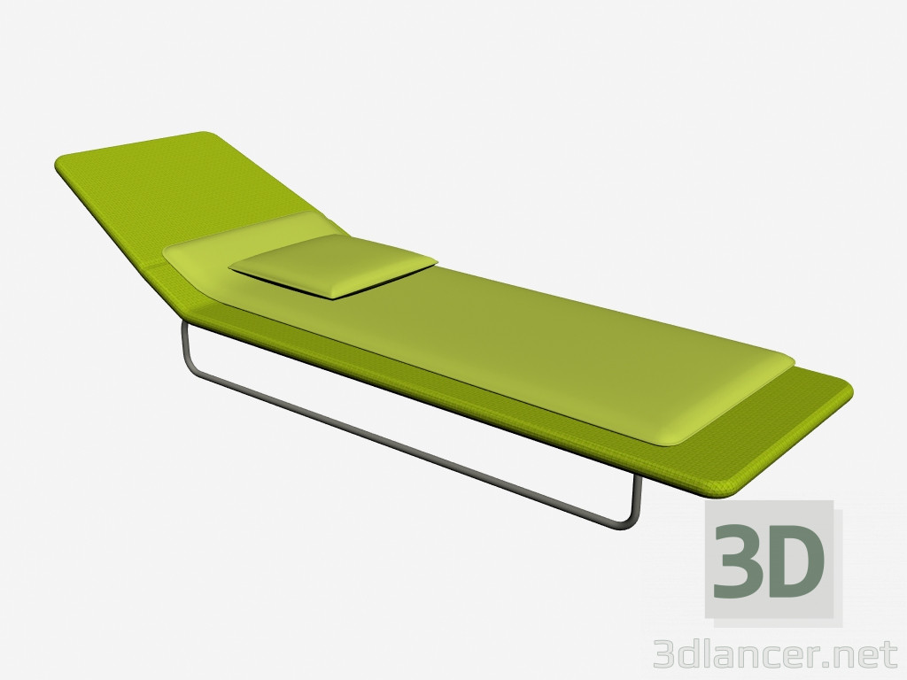 modèle 3D Chaise longue avec dossier réglable en trois positions de Surf - preview