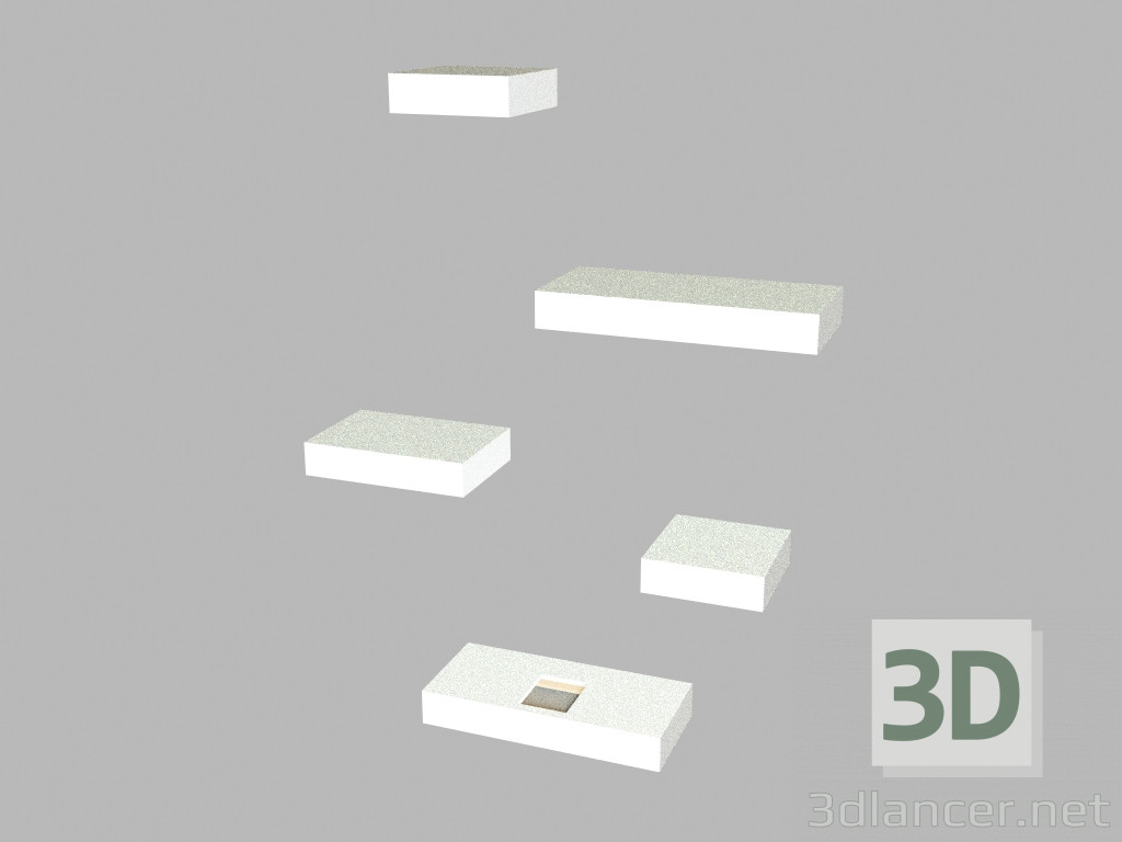 3d model Wall-mounted luminaire 7763 - preview