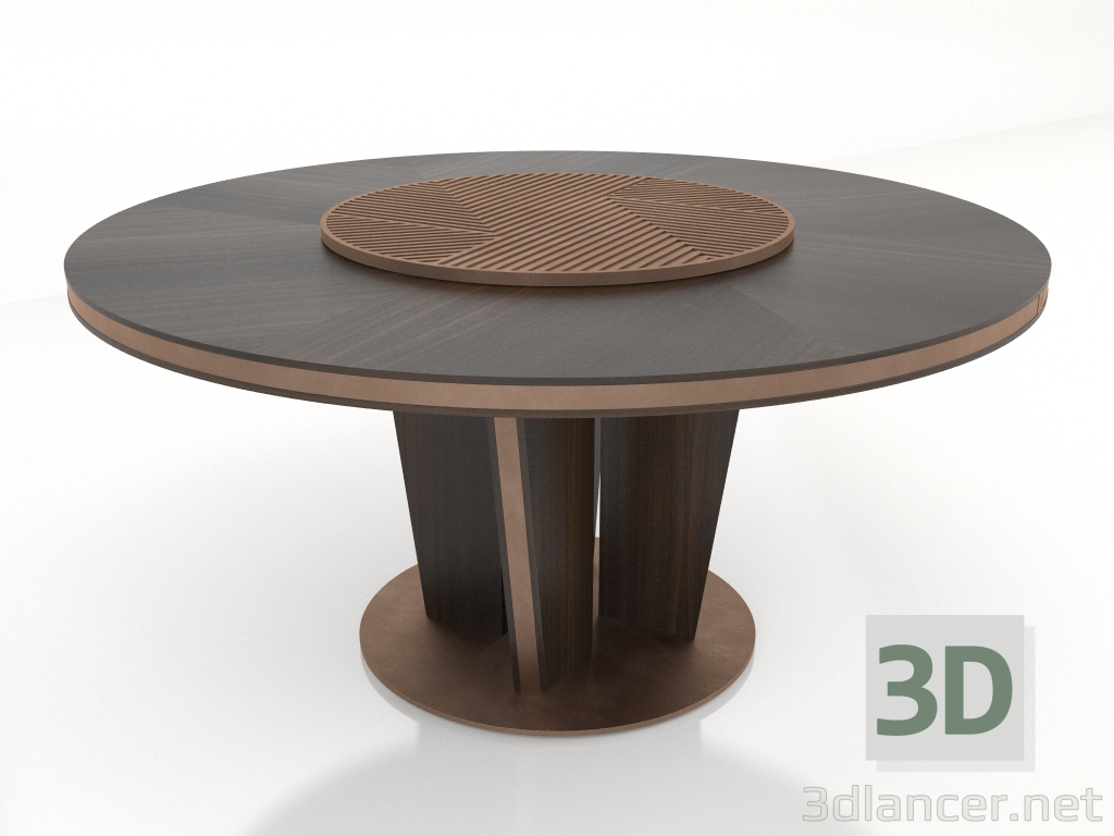 modello 3D Tavolo rotondo (S520) - anteprima