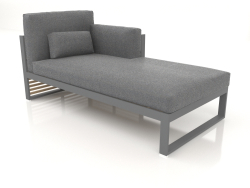 Modular sofa, section 2 right, high back (Anthracite)