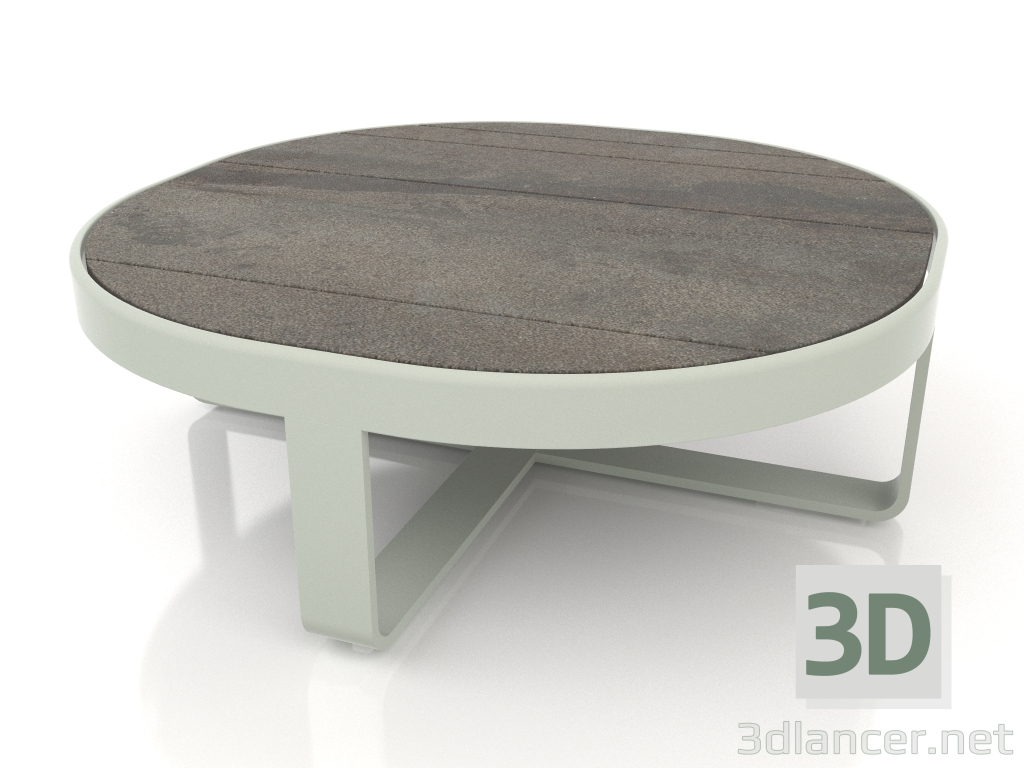 modèle 3D Table basse ronde Ø90 (DEKTON Radium, Gris ciment) - preview