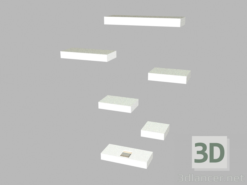 3d model Wall-mounted luminaire 7764 - preview