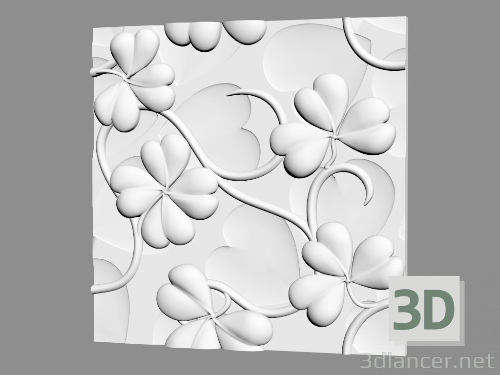modèle 3D Panneau mural de gypse (article 149) - preview