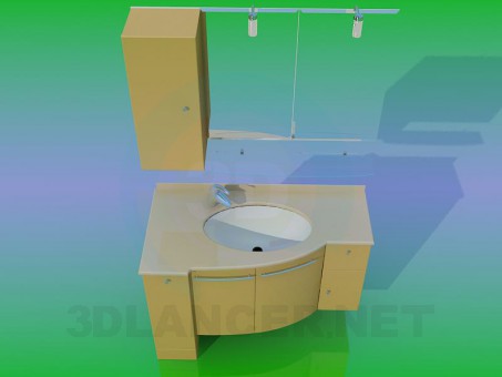 modello 3D Lavabo - anteprima