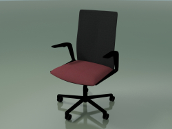 Stuhl 4823 (5 Rollen, mit Polsterung - Stoff und Netz, V39)