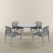3d model Table + chairs - preview