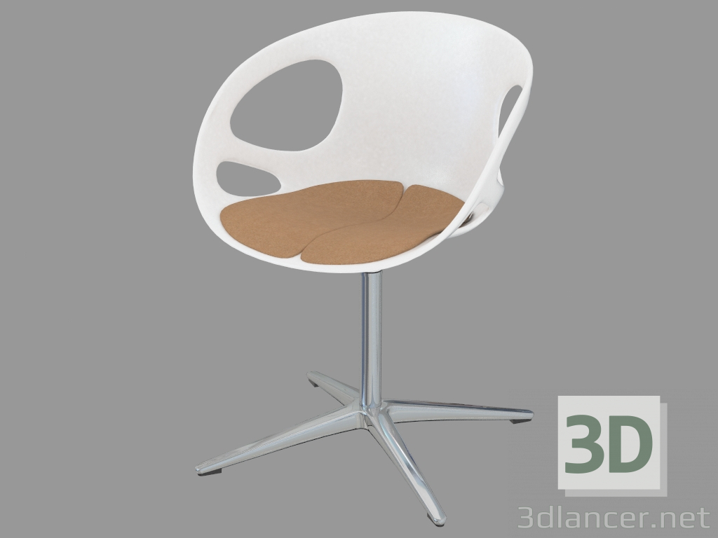 modello 3D Poltrona con sedile morbido Rin - anteprima