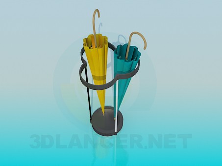 modèle 3D Porte-parapluie - preview