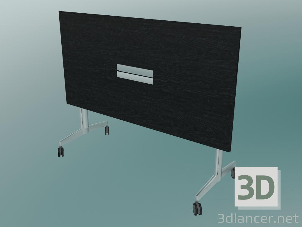 3d model T-leg style table rectangular, folded (1500x750, 740mm) - preview