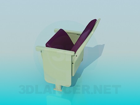 modello 3D Poltrona pieghevole - anteprima