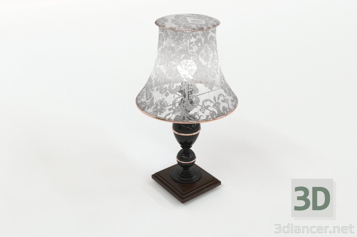 3d Table lamp model buy - render