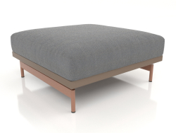 Sofa module, pouf (Bronze)