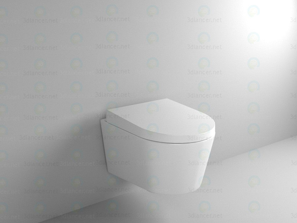 modèle 3D Toilettes-bidet suspendu - preview