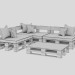Sofá de la esquina de paletas 3D modelo Compro - render