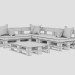 modèle 3D de Canapé d’angle de palettes acheter - rendu