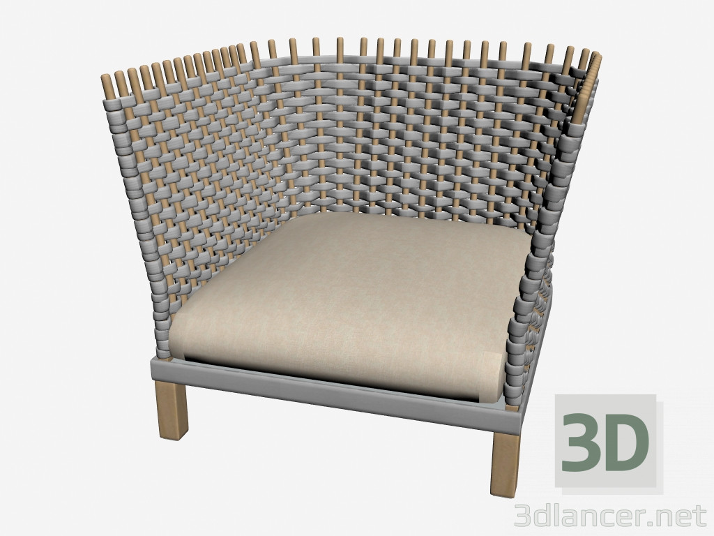 3D Modell Sessel Wabi - Vorschau