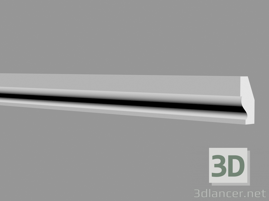 modello 3D Eaves liscia CT-1 (40Hx20mm) - anteprima