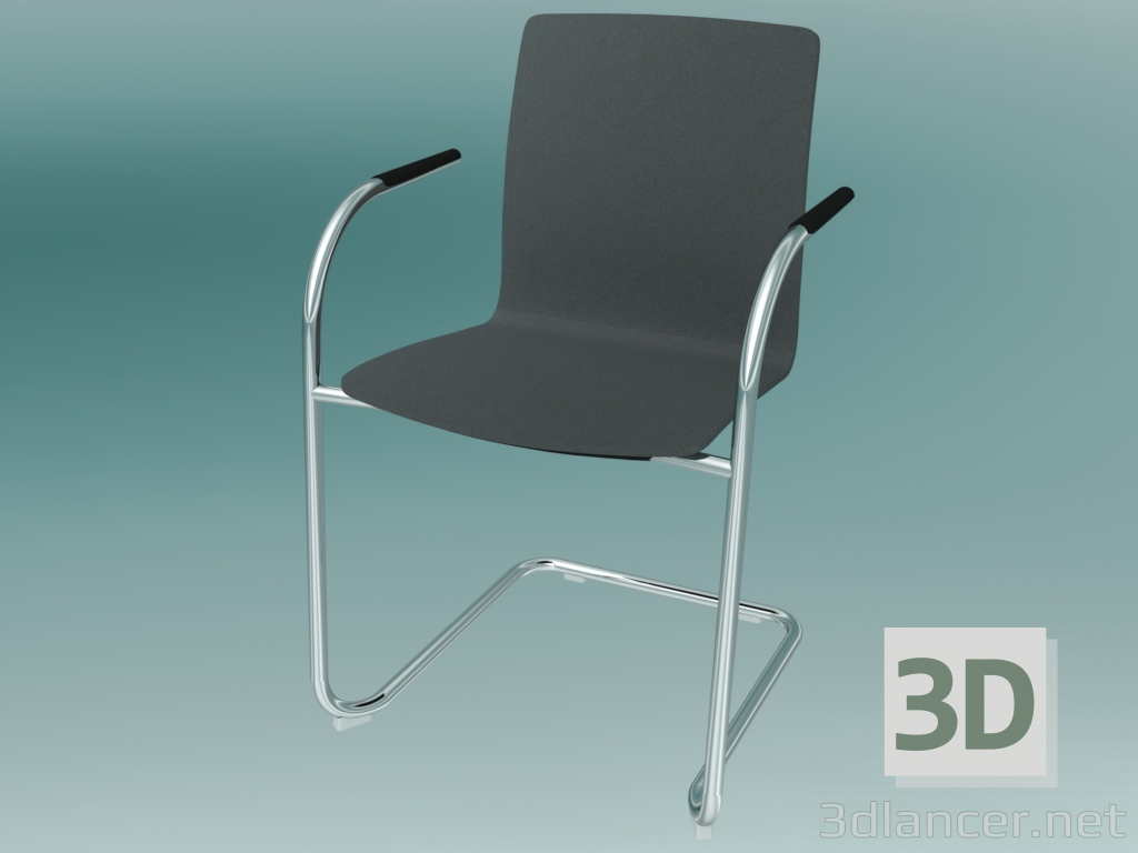 3D modeli Ziyaretçiler için Sandalye (K12V1 2P) - önizleme