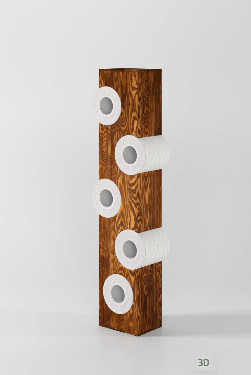 3D Modell Hokspet Toilettenpapierhalter - Vorschau