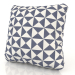 3d model Pillow Gray Velvet Pattern (40x40) - preview