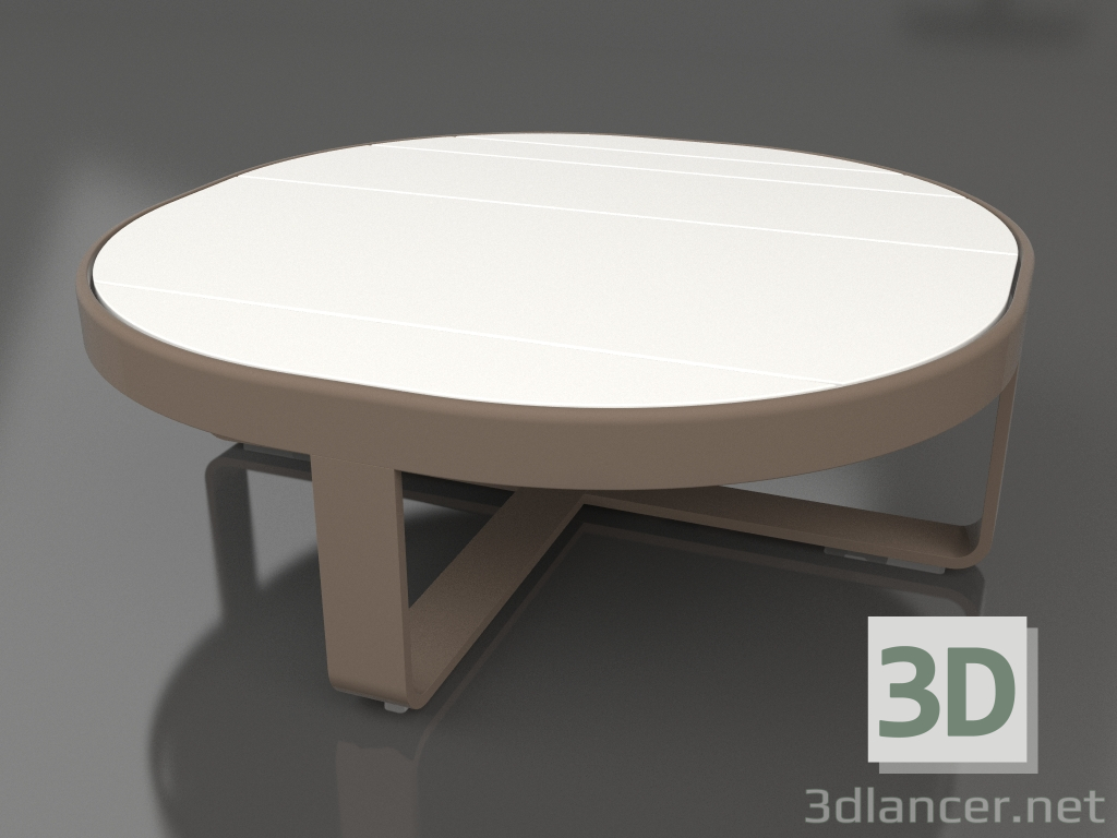 3d модель Кофейный столик круглый Ø90 (DEKTON Zenith, Bronze) – превью