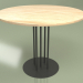 3d model Dining table round 4P (wood) - preview