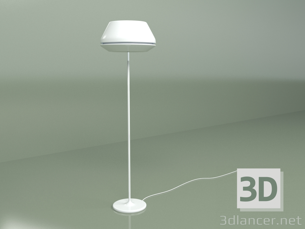 3D modeli Zemin lambası Makara (beyaz) - önizleme