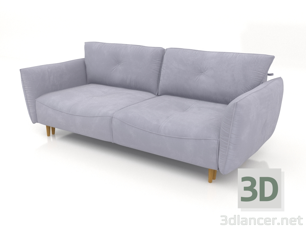 3d модель Люкке прямий диван 3-місний – превью
