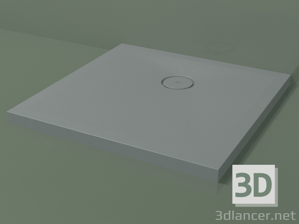 Modelo 3d Base de duche (30UB0127, cinza prateado C35, 80 x 80 cm) - preview