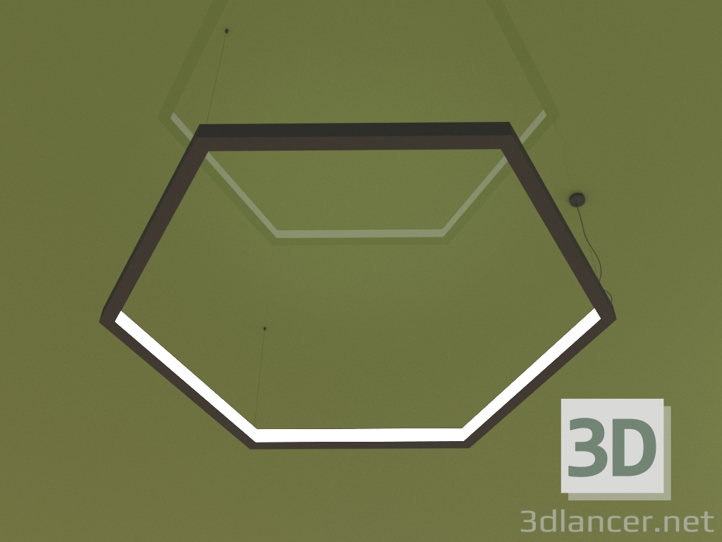 3D modeli Lamba HEXAGON DENTRO (1900 mm) - önizleme