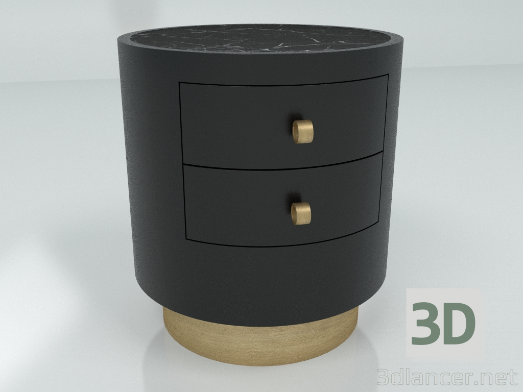 3d model Bedside table T022 - preview