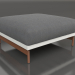 modello 3D Modulo divano, pouf (Grigio agata) - anteprima