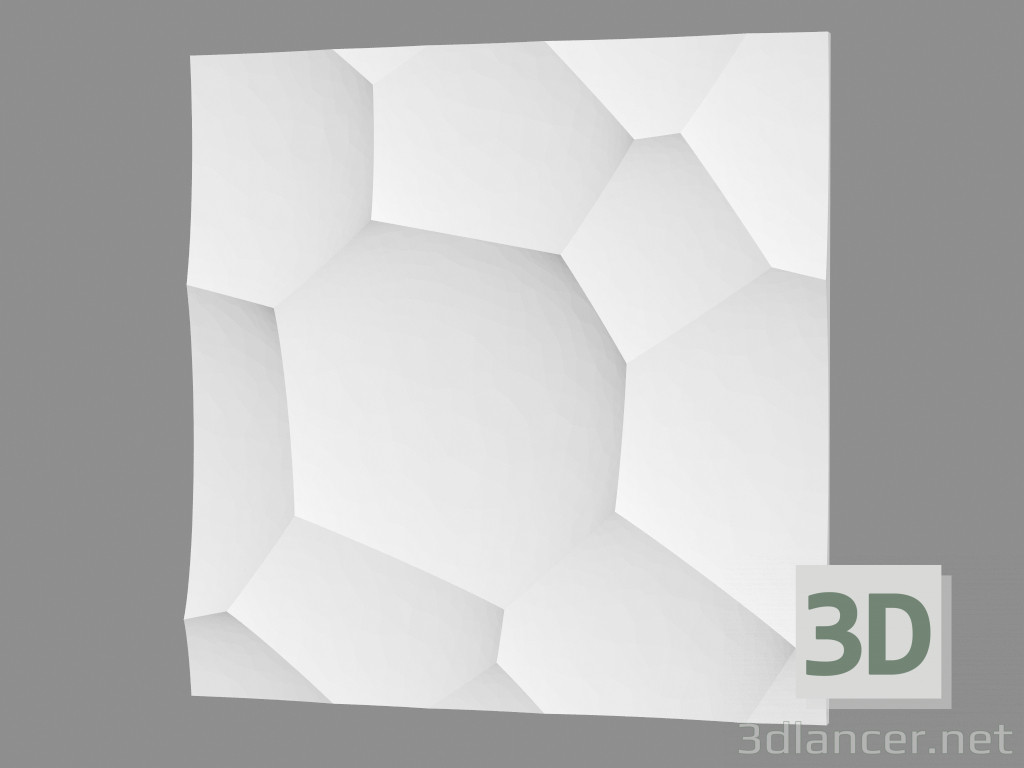 3D modeli Alçı duvar paneli (sanat 155) - önizleme