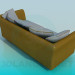 3d model Sofa with two sections - preview