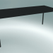 3D Modell Tisch MONZA (9208-01 (80x180cm), H 73cm, HPL schwarz, Aluminium, schwarz pulverbeschichtet) - Vorschau