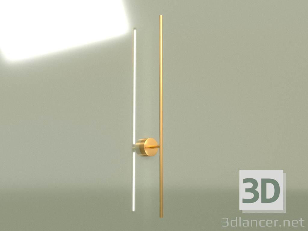 Modelo 3d Lâmpada de parede LINE 1000 26308-2 (dourada) - preview