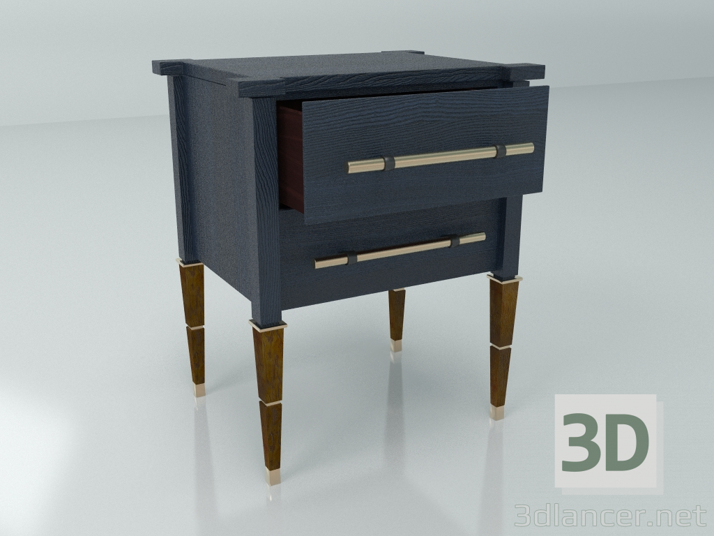 modèle 3D Table de chevet T043 - preview