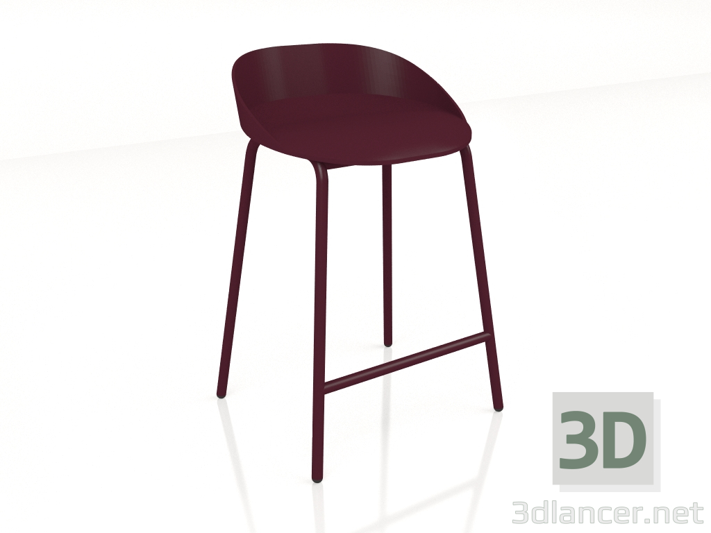 modèle 3D Chaise semi-bar Team TE11H - preview