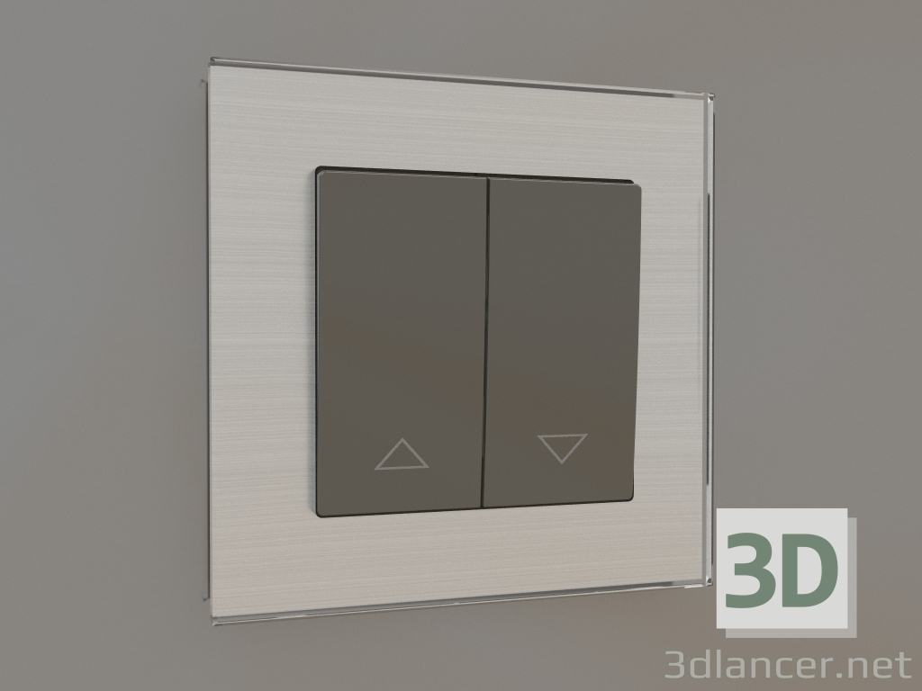 3d model Blind switch (grey-brown) - preview