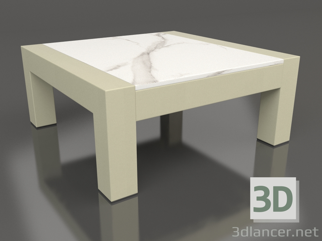 modello 3D Tavolino (Oro, DEKTON Aura) - anteprima