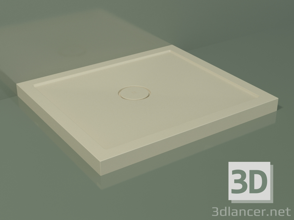 3D modeli Duş teknesi Medio (30UM0117, Bone C39, 80x70 cm) - önizleme