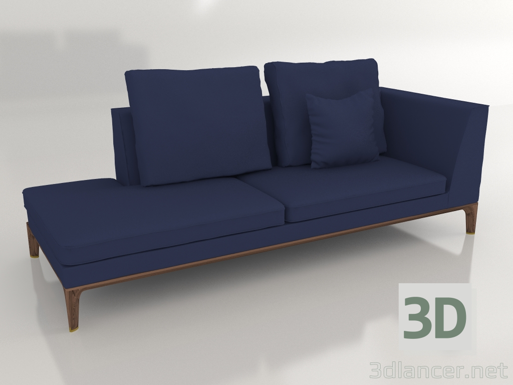 modèle 3D Transat DG 257 chaise longue RH - preview