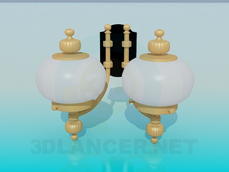 3D modeli İki plafonds sütyen - önizleme