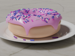 डोनट 3डी मॉडल | डोनट हाई पॉली 3डी मॉडल 3डी मॉडल