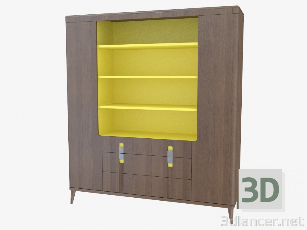 3d model Bookcase art. 08270102 (1684х448хh1908 mm) - preview