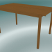 modèle 3D Table Linear Steel (140 cm, Brunt Orange) - preview